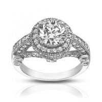 2.25 ct Women's Antique Style Diamond Engagement Ring 2.25 ct Women's Antique Style Diamond Engagement Ring