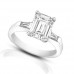 1.00 ct Ladies Emerald Cut Diamond Engagement Ring