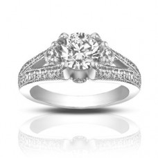 1.49 ct Vintage Style Round Cut Diamond Engagement Ring 1.49 ct Vintage Style Round Cut Diamond Engagement Ring