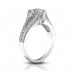 1.49 ct Vintage Style Round Cut Diamond Engagement Ring