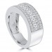 1.79 ct Ladies Princess and Round Cut Diamond Anniversary Ring 