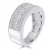 1.20 ct Ladies Round Cut Diamond Anniversary Ring 