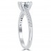 1.10 ct Ladies Round Cut Diamond Engagement Ring in 14 kt White Gold 1.10 ct Ladies Round Cut Diamond Engagement Ring in 14 kt White Gold