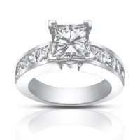 2.50 Ct Ladies Princess Cut Diamond Engagement Ring 2.50 Ct Ladies Princess Cut Diamond Engagement Ring