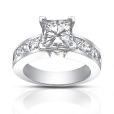 2.50 Ct Ladies Princess Cut Diamond Engagement Ring 2.50 Ct Ladies Princess Cut Diamond Engagement Ring