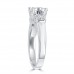 1.35ct Ladies Round Cut Diamond Engagement Ring in 14 kt White Gold