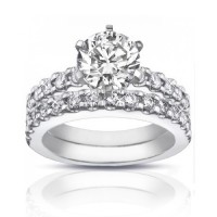 2.25 ct Ladies Round Cut Diamond Engagement Ring Set 2.25 ct Ladies Round Cut Diamond Engagement Ring Set