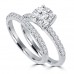 1.45 ct Ladies Round Cut Diamond Engagement Ring in 14 kt White Gold