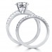 1.45 ct Ladies Round Cut Diamond Engagement Ring in 14 kt White Gold