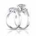 1.85ct  Ladies Round Cut Diamond Engagement Accented Ring