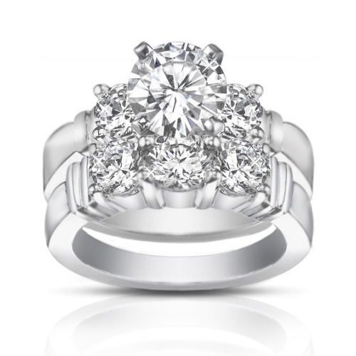2.00 ct Women's Round Cut Diamond Engagement Ring With Wedding Band Set 2.00 ct Women's Round Cut Diamond Engagement Ring With Wedding Band Set