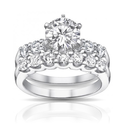 2.05 ct Round Diamond Engagement Ring With Wedding Band 2.05 ct Round Diamond Engagement Ring With Wedding Band