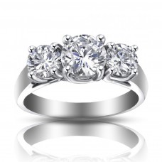 1.93 ct Ladies Three Stone Round Cut Diamond Engagement Ring 1.93 ct Ladies Three Stone Round Cut Diamond Engagement Ring