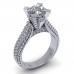 2.65 ct Pave Set Round Cut Diamond Engagement Ring 2.65 ct Pave Set Round Cut Diamond Engagement Ring