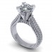 2.65 ct Pave Set Round Cut Diamond Engagement Ring 2.65 ct Pave Set Round Cut Diamond Engagement Ring