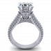 2.65 ct Pave Set Round Cut Diamond Engagement Ring 2.65 ct Pave Set Round Cut Diamond Engagement Ring