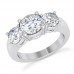 0.85 ct Ladies Three Stone Round Cut Diamond Engagement Ring 0.85 ct Ladies Three Stone Round Cut Diamond Engagement Ring