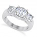 0.85 ct Ladies Three Stone Round Cut Diamond Engagement Ring 0.85 ct Ladies Three Stone Round Cut Diamond Engagement Ring