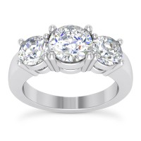 0.85 ct Ladies Three Stone Round Cut Diamond Engagement Ring 0.85 ct Ladies Three Stone Round Cut Diamond Engagement Ring