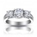 2.25 ct Ladies Three Stone Round Cut Diamond Engagement Ring 2.25 ct Ladies Three Stone Round Cut Diamond Engagement Ring