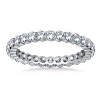 2.00 ct Ladies Round Cut Diamond Eternity Wedding Band 
