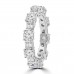 4.51 ct Round Cut And Baguette Cut Diamond Eternity Band in 14 kt White Gold 4.51 ct Round Cut And Baguette Cut Diamond Eternity Band in 14 kt White Gold