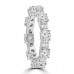 4.51 ct Round Cut And Baguette Cut Diamond Eternity Band in 14 kt White Gold 4.51 ct Round Cut And Baguette Cut Diamond Eternity Band in 14 kt White Gold
