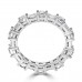4.51 ct Round Cut And Baguette Cut Diamond Eternity Band in 14 kt White Gold 4.51 ct Round Cut And Baguette Cut Diamond Eternity Band in 14 kt White Gold