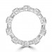 4.51 ct Round Cut And Baguette Cut Diamond Eternity Band in 14 kt White Gold 4.51 ct Round Cut And Baguette Cut Diamond Eternity Band in 14 kt White Gold