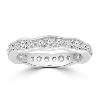 1.25 ct Round Cut Diamond Eternity Wedding Band Ring New Style 1.25 ct Round Cut Diamond Eternity Wedding Band Ring New Style