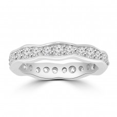 1.25 ct Round Cut Diamond Eternity Wedding Band Ring New Style 1.25 ct Round Cut Diamond Eternity Wedding Band Ring New Style