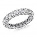 4.18 ct Ladies Round Cut Diamond Eternity Wedding Band Ring