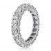 4.18 ct Ladies Round Cut Diamond Eternity Wedding Band Ring