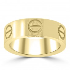 Love 18k Yellow Gold 5.5 mm Band Size 52 Love 18k Yellow Gold 5.5 mm Band Size 52