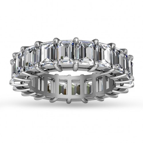 5.00 ct Emerald Cut Diamond Eternity Wedding Band Ring 5.00 ct Emerald Cut Diamond Eternity Wedding Band Ring