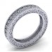 1.00 ct Millgrain Edge Diamond Eternity Wedding Band Ring With Design on The Side 1.00 ct Millgrain Edge Diamond Eternity Wedding Band Ring With Design on The Side