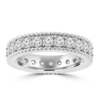 1.59 ct Ladies Brilliant Cut Diamond Eternity Wedding Band