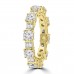 4.51 ct Round Cut And Baguette Cut Diamond Eternity Band in 14 kt Yellow Gold 4.51 ct Round Cut And Baguette Cut Diamond Eternity Band in 14 kt Yellow Gold
