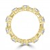 4.51 ct Round Cut And Baguette Cut Diamond Eternity Band in 14 kt Yellow Gold 4.51 ct Round Cut And Baguette Cut Diamond Eternity Band in 14 kt Yellow Gold