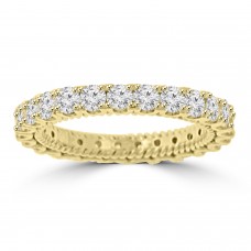 2.05 ct Ladies Round Cut Diamond Eternity Wedding Band Ring Yellow Gold 2.05 ct Ladies Round Cut Diamond Eternity Wedding Band Ring Yellow Gold