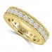 1.59 ct Ladies Brilliant Cut Diamond Eternity Wedding Band in Yellow Gold