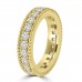 1.59 ct Ladies Brilliant Cut Diamond Eternity Wedding Band in Yellow Gold