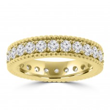 1.59 ct Ladies Brilliant Cut Diamond Eternity Wedding Band in Yellow Gold 1.59 ct Ladies Brilliant Cut Diamond Eternity Wedding Band in Yellow Gold