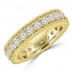 1.59 ct Ladies Brilliant Cut Diamond Eternity Wedding Band in Yellow Gold