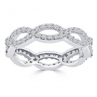 2.70 ct Ladies Round Cut Diamond Eternity Band Ring In 14 kt White Gold 2.70 ct Ladies Round Cut Diamond Eternity Band Ring In 14 kt White Gold