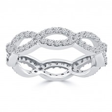 2.70 ct Ladies Round Cut Diamond Eternity Band Ring In 14 kt White Gold 2.70 ct Ladies Round Cut Diamond Eternity Band Ring In 14 kt White Gold