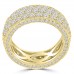 4.50 ct Ladies Three Row Round Cut Diamond Eternity Wedding Band Ring 4.50 ct Ladies Three Row Round Cut Diamond Eternity Wedding Band Ring