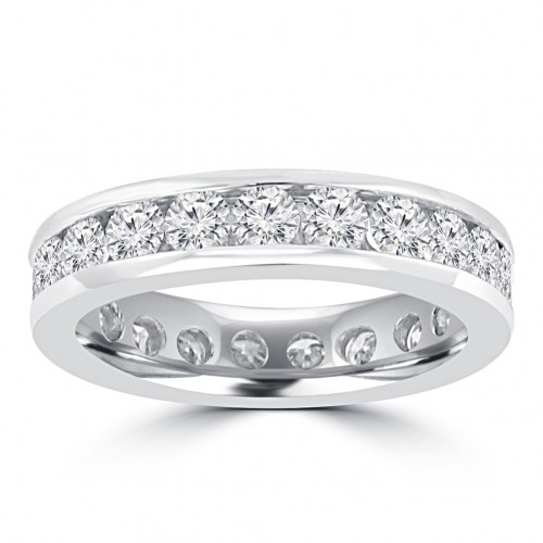 2.00 ct Ladies Round Cut Diamond Eternity Wedding Band Ring