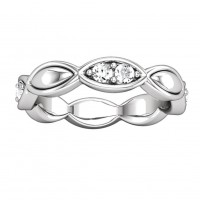 0.75 ct Ladies Round Cut Diamond Eternity Band Ring In 14 kt White Gold 0.75 ct Ladies Round Cut Diamond Eternity Band Ring In 14 kt White Gold