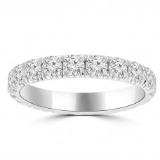 2.00 ct Ladies Round Cut Diamond Eternity Wedding Band in 14 kt White Gold 2.00 ct Ladies Round Cut Diamond Eternity Wedding Band in 14 kt White Gold